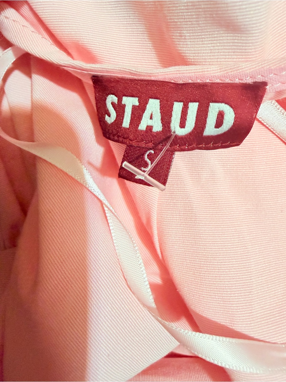 STAUD women’s Pink Halter Maxi Dress - Picture 10 of 11